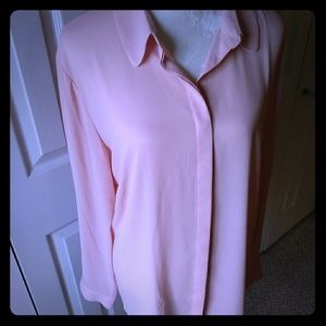 Talbots Pink Crepe Blouse